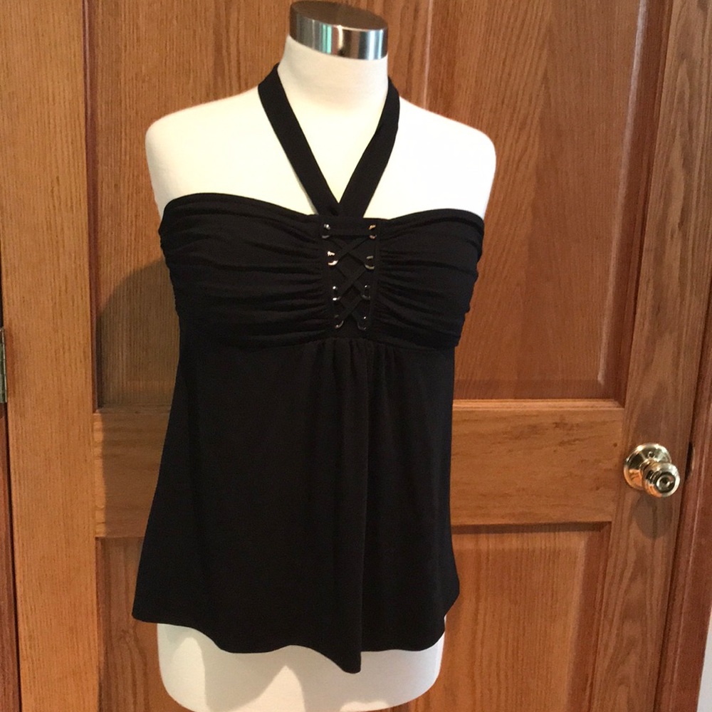 Chic Black Halter Top